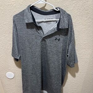 Under Armour Men's Gray Polo Shirt